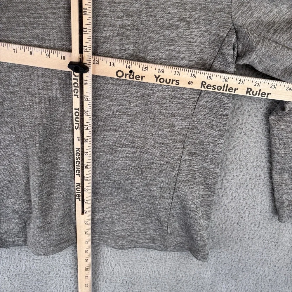 Orvis Mens 1/4 Zip Hybrid‎ Fleece Medium Navy Gray Outdoor Pullover Sweater